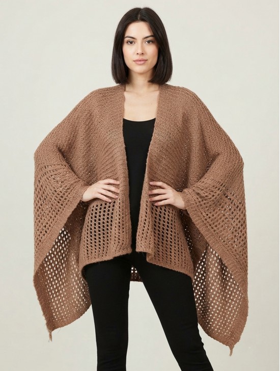 Open Knitted Cape
